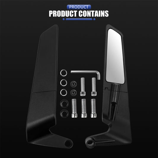 Universal Motorcycle Wind Wing Rearview Mirrors