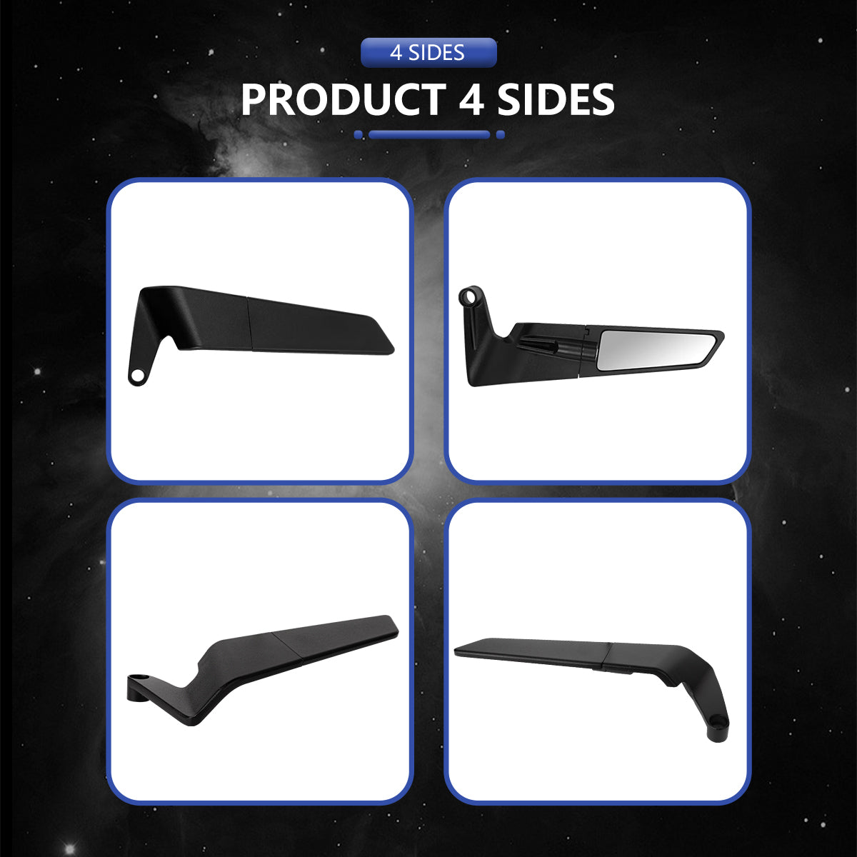 Universal Motorcycle Wind Wing Rearview Mirrors