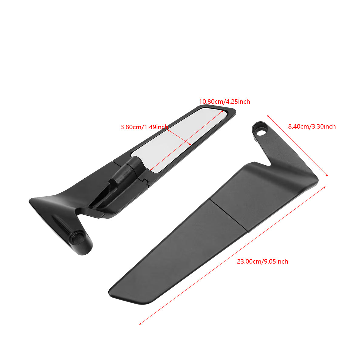 Universal Motorcycle Wind Wing Rearview Mirrors