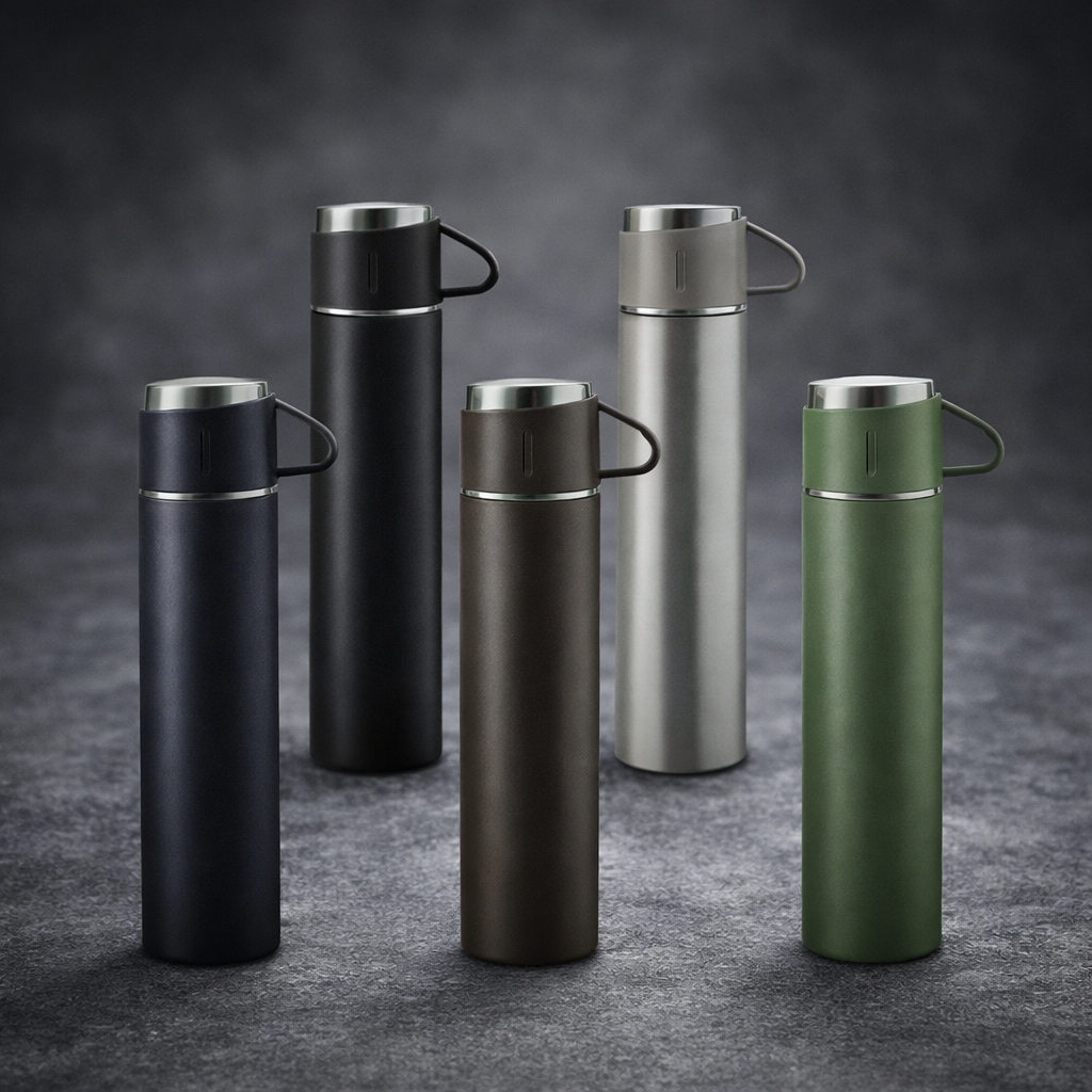 Gradient Insulated Sports Water Bottle – Leak-Proof Flask With Motivational Time Markings - 500ml (Random Color) Rs 1,179